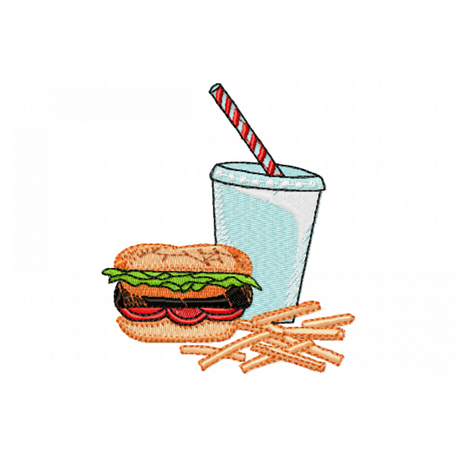 Hot dog Free Embroidery Design 5x7 PES JEF