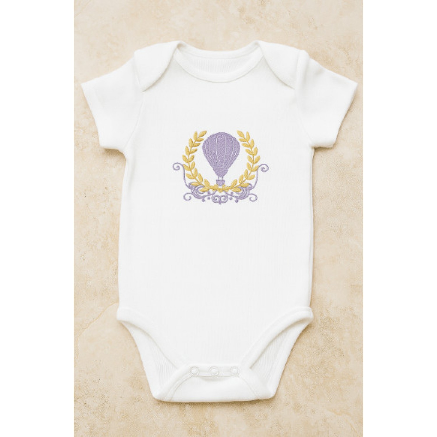 Cute Hot Air Balloon Embroidery Design