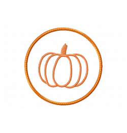 Pumpkin Mug Rug ITH Embroidery Design Pumpkin Mug Rug ITH Embroidery Design