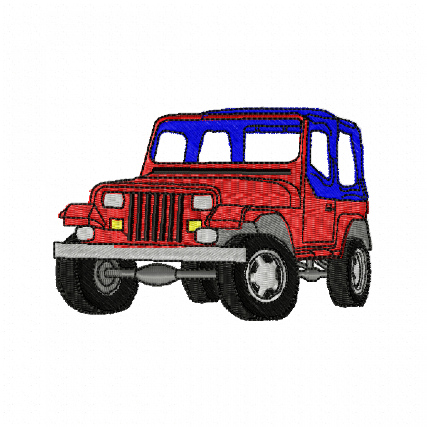 Jeep Embroidery Design