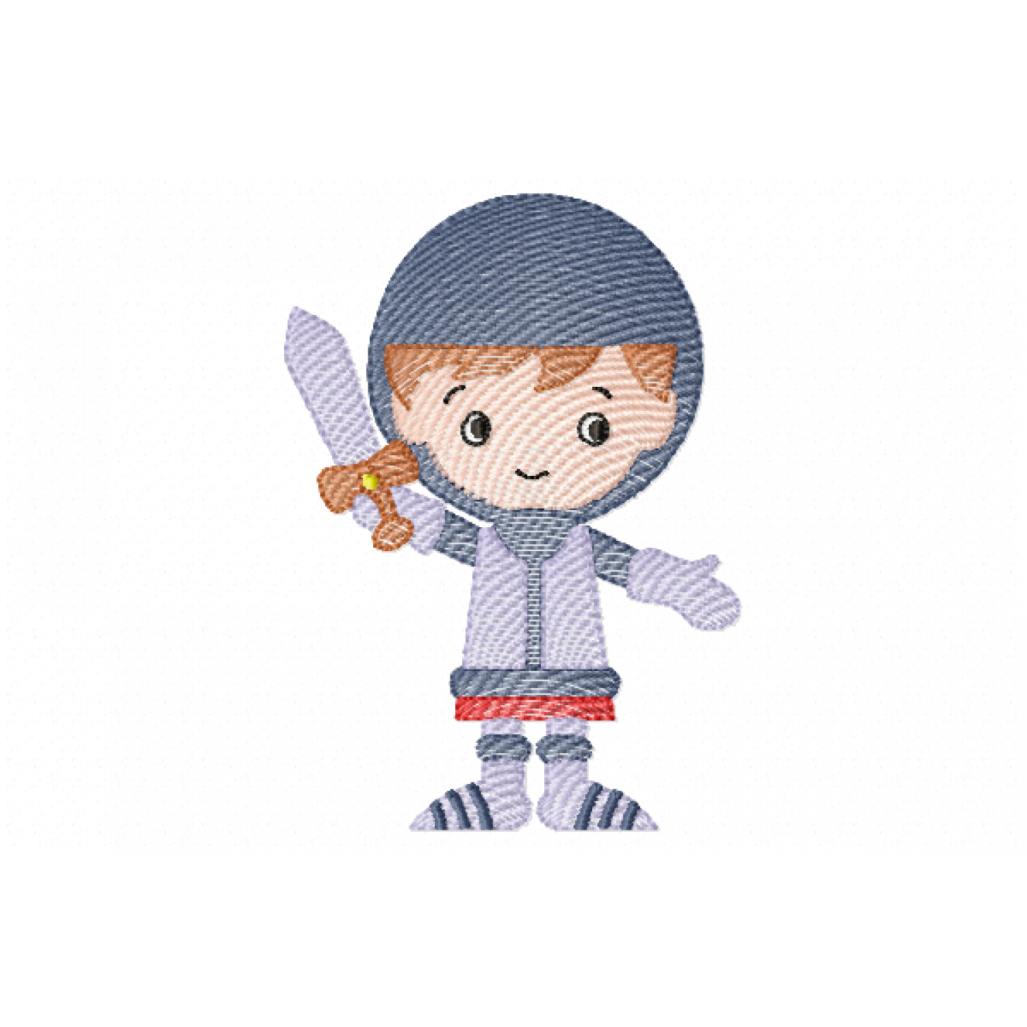 Knight Embroidery Design