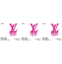 LV Drip Embroidery Design 3 Sizes