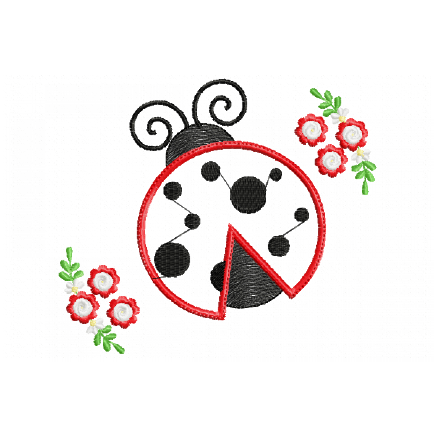 Ladybug Embroidery Design