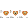 Latte Heart Embroidery Design 3 Sizes
