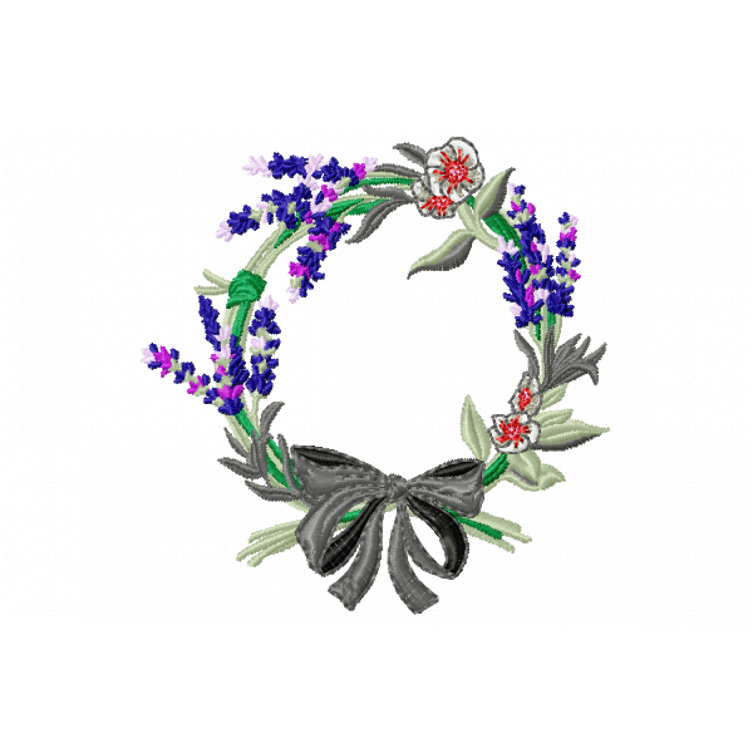 Lavender Decorative Embroidery Design