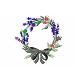Lavender Decorative Embroidery Design