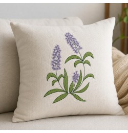 Lavender Flower Embroidery Design