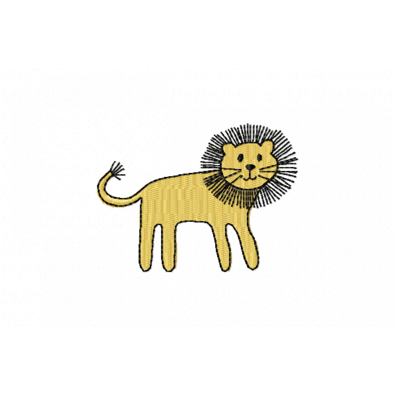 Lion Embroidery Design