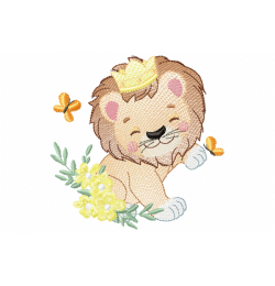 Lion King Embroidery Design
