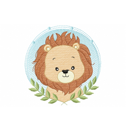 Lion Embroidery Design