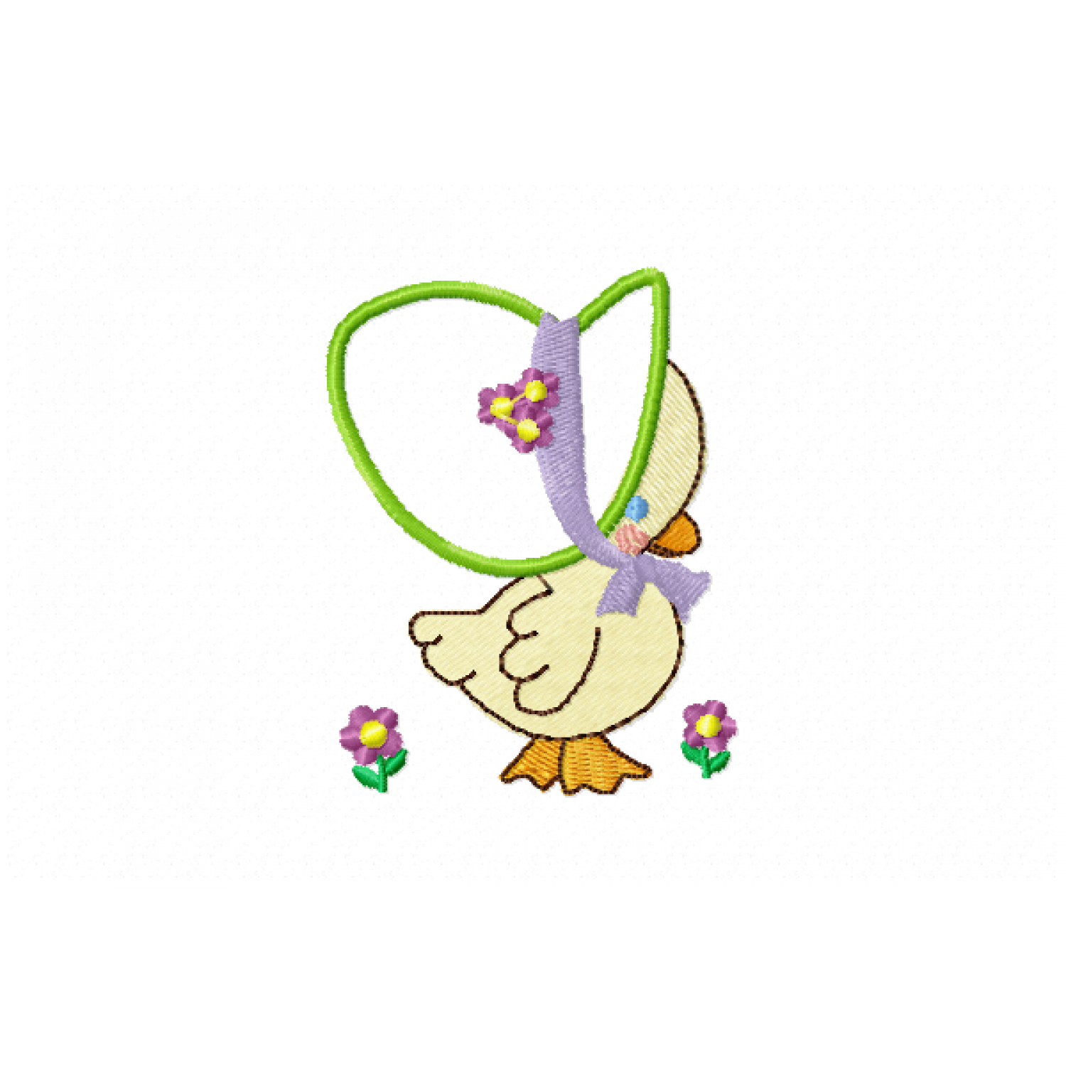 Little duck Embroidery Design