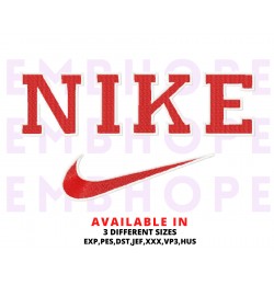 Red Sport Check Embroidery Design 3 Sizes Red Sport Check Embroidery Design 3 Sizes