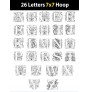 Luxury Floral Monogram Alphabet Embroidery Design Bundle A–Z (5 Sizes)