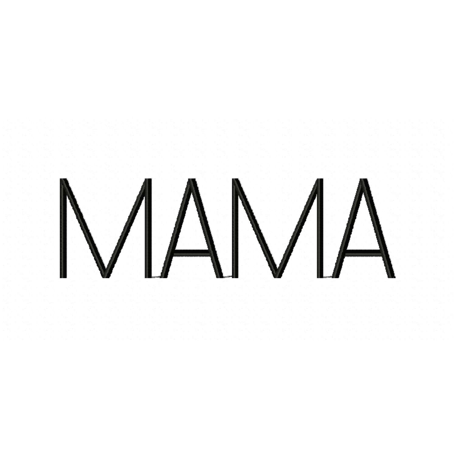 Free Mama Embroidery Design 5x7