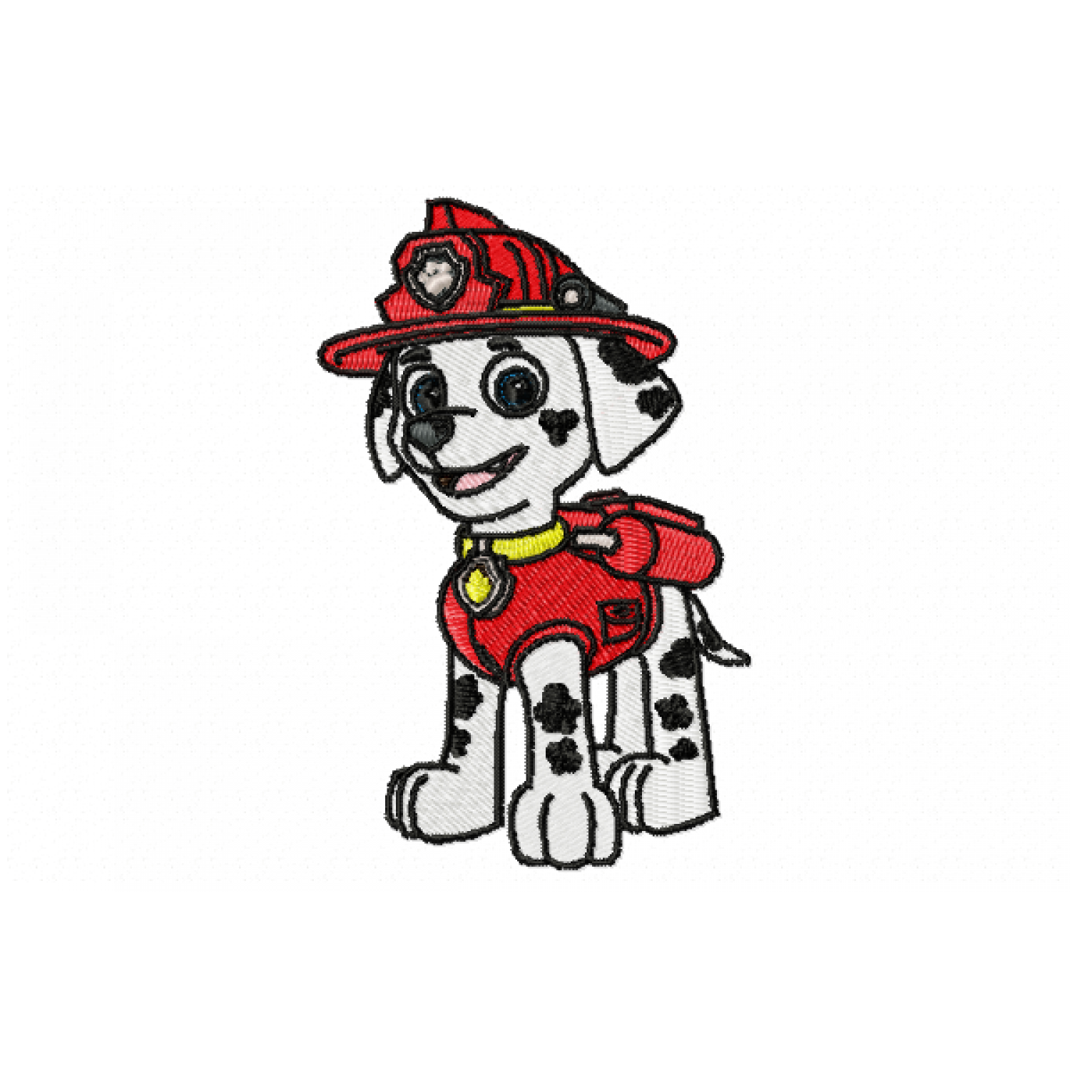 Marshal dog Embroidery Design 4x4