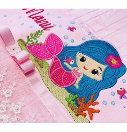 Mermaid Embroidery Design 5x7 