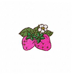 Free Mini Strawberry Embroidery Design 4x4