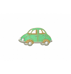 Mini car Embroidery Design