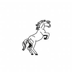 Mini horse Embroidery Design