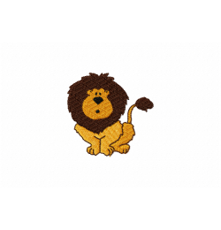 Mini lion Embroidery Design