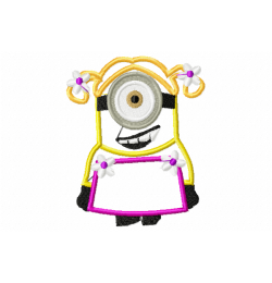 Cute Cartoon Girl Character Embroidery Design with Dress Cute Cartoon Girl Character Embroidery Design with Dress