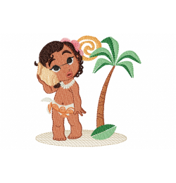 Moana baby Embroidery Design