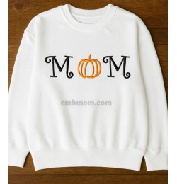 Mom Pumpkin Embroidery Design Mom Pumpkin Embroidery Design