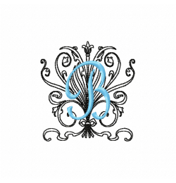 Monogram B Embroidery Design