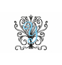 Monogram Y Embroidery Design