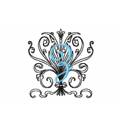 Monogram Z Embroidery Design