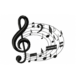 Music Embroidery Design 5×7 – PES & JEF Machine Embroidery File