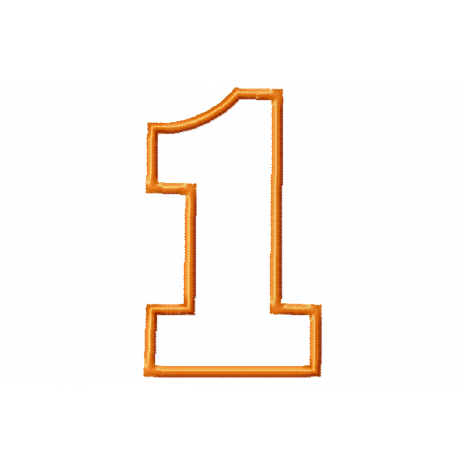 Number 1 Birthday Applique Embroidery Design Free 4x4