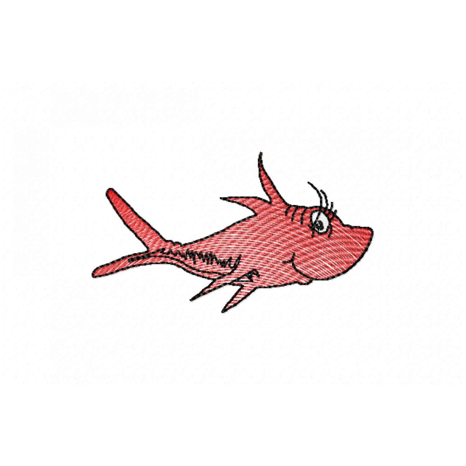 One fish free Embroidery Design