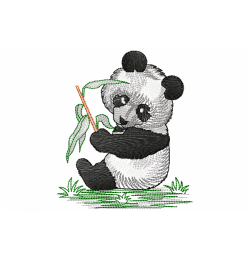 Panda Embroidery Design