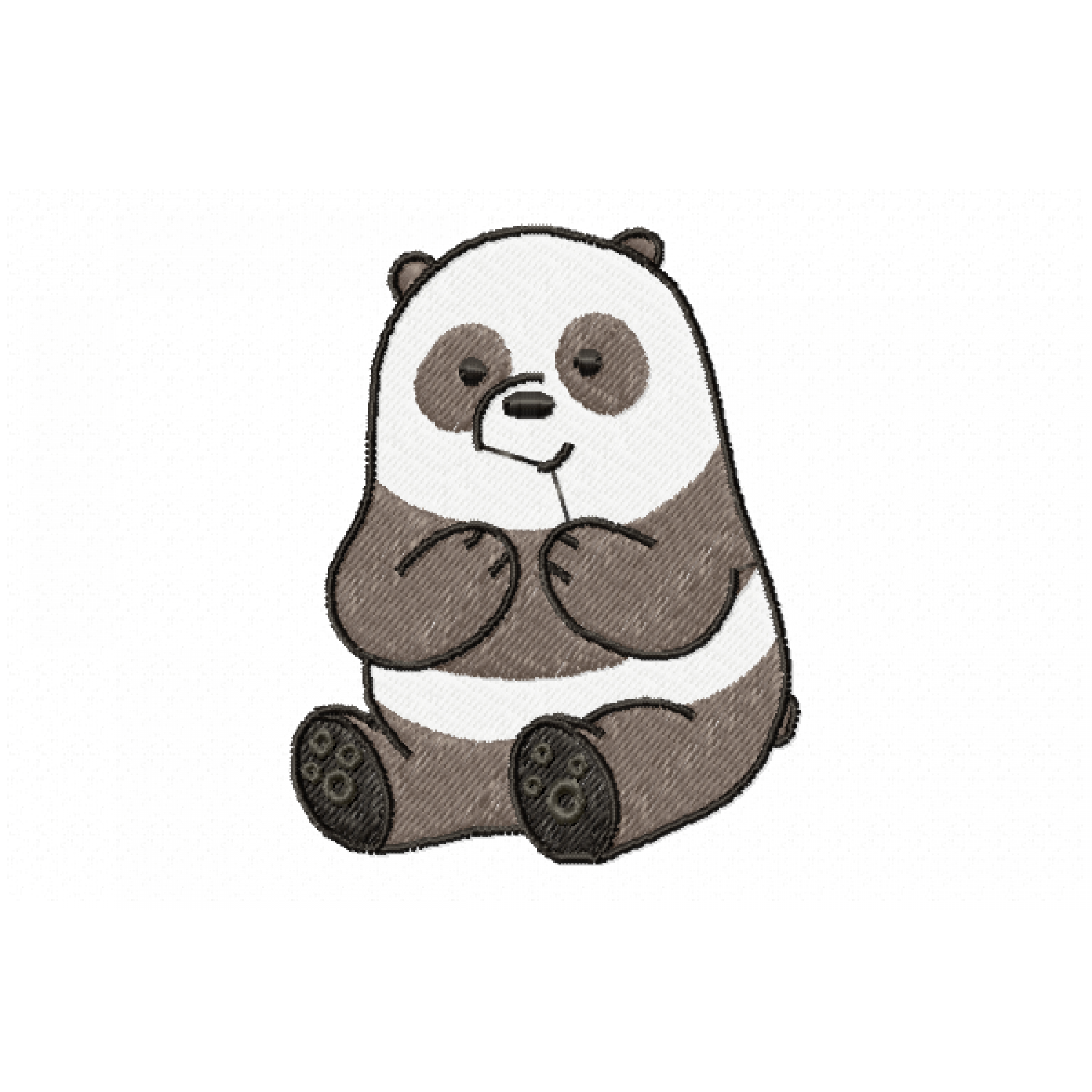 Panda Embroidery Design