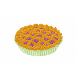 Pie Embroidery Design