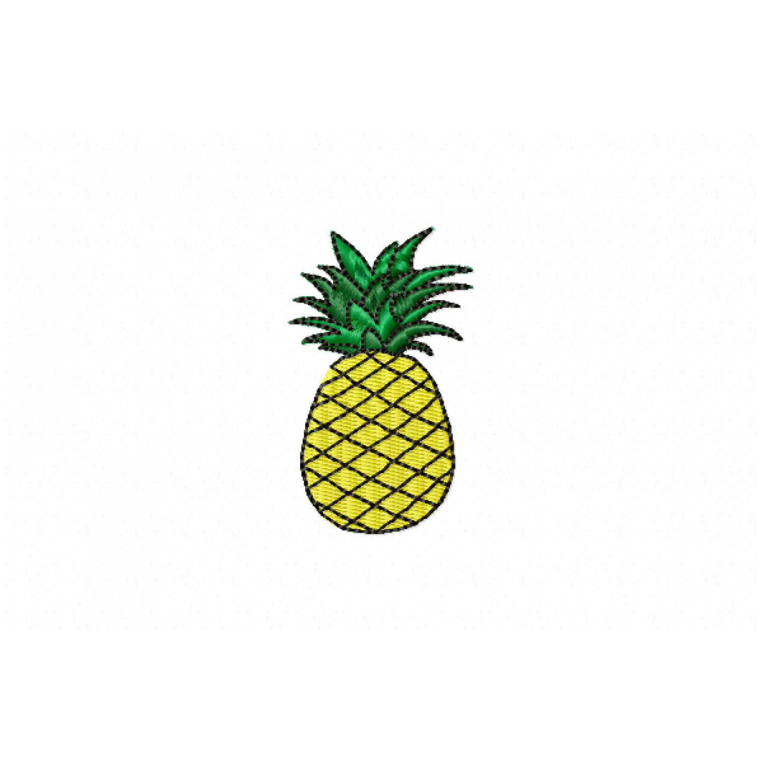 Pineapple Embroidery Design