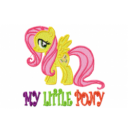 Free Cartoon Pony Embroidery Design 5x7