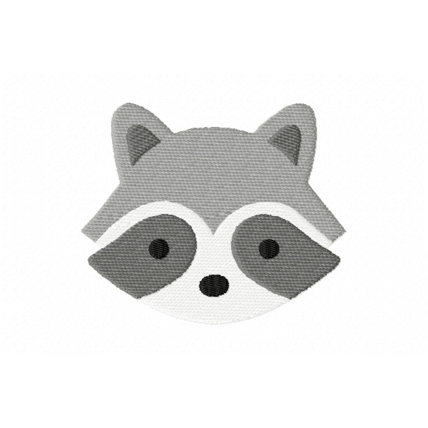 Raccoon Face Free Embroidery Design