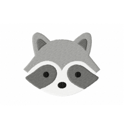 Raccoon Face Free Embroidery Design
