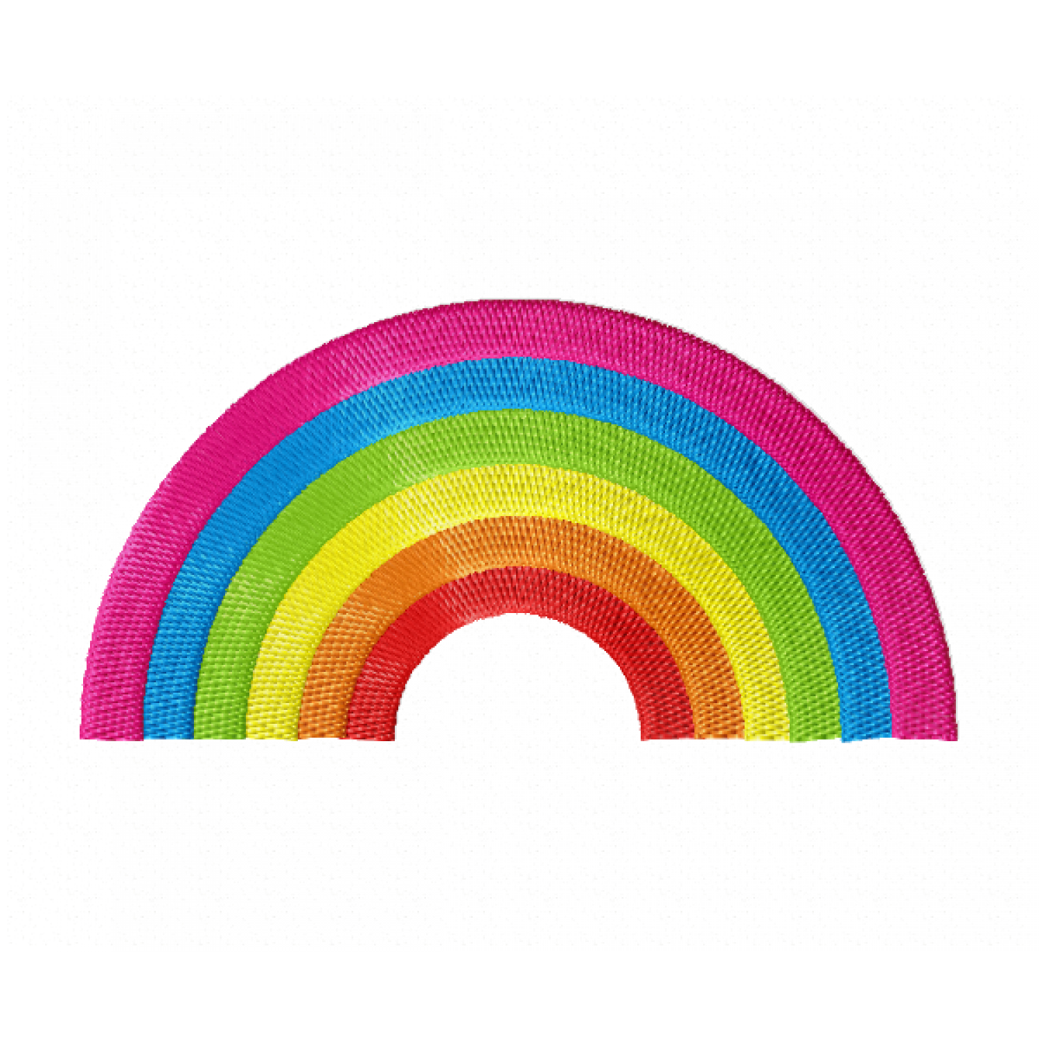 Bright Rainbow Embroidery Design