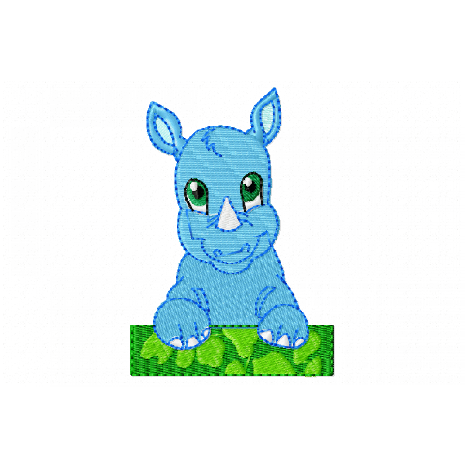 Rhino Embroidery Design