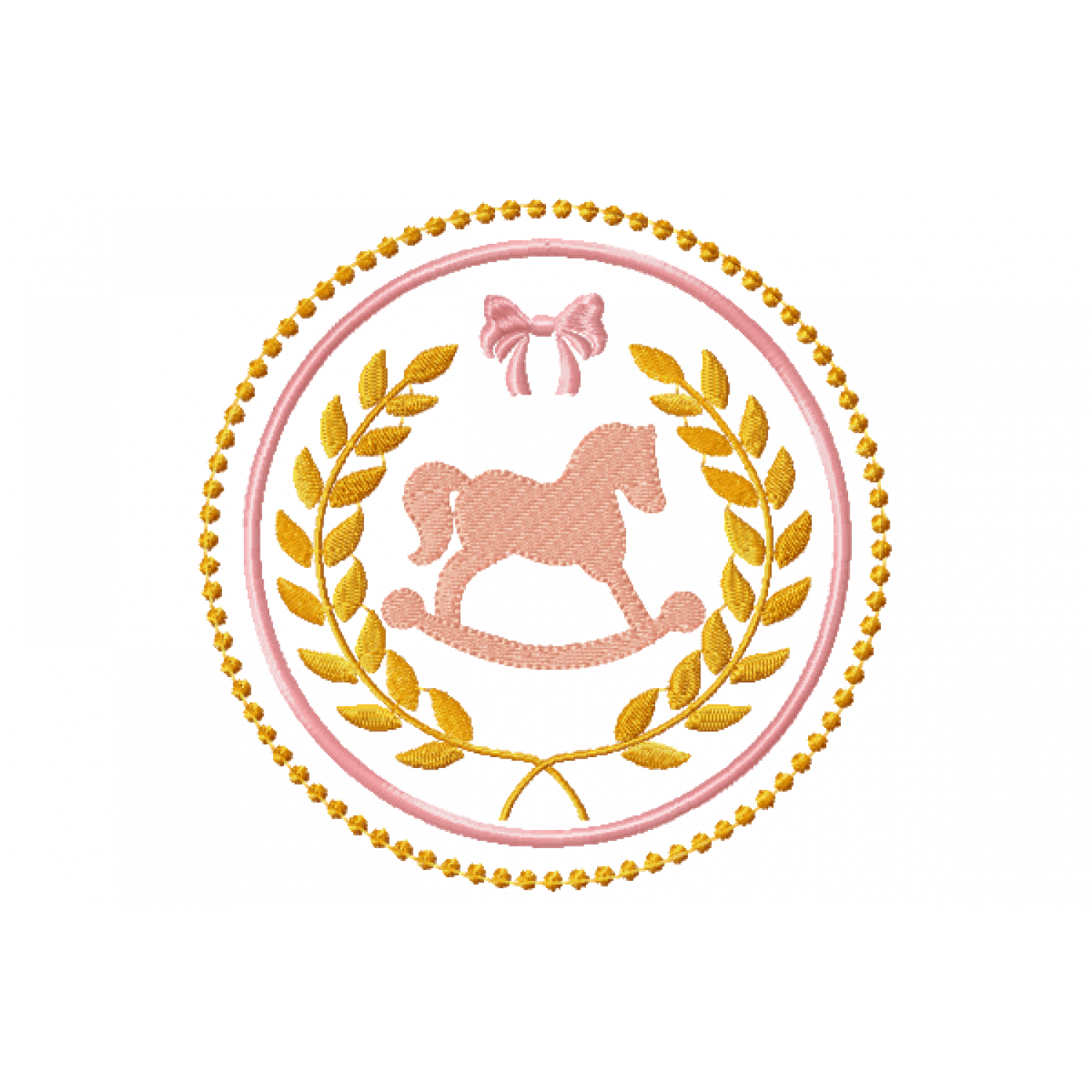 Rocking horse Embroidery Design