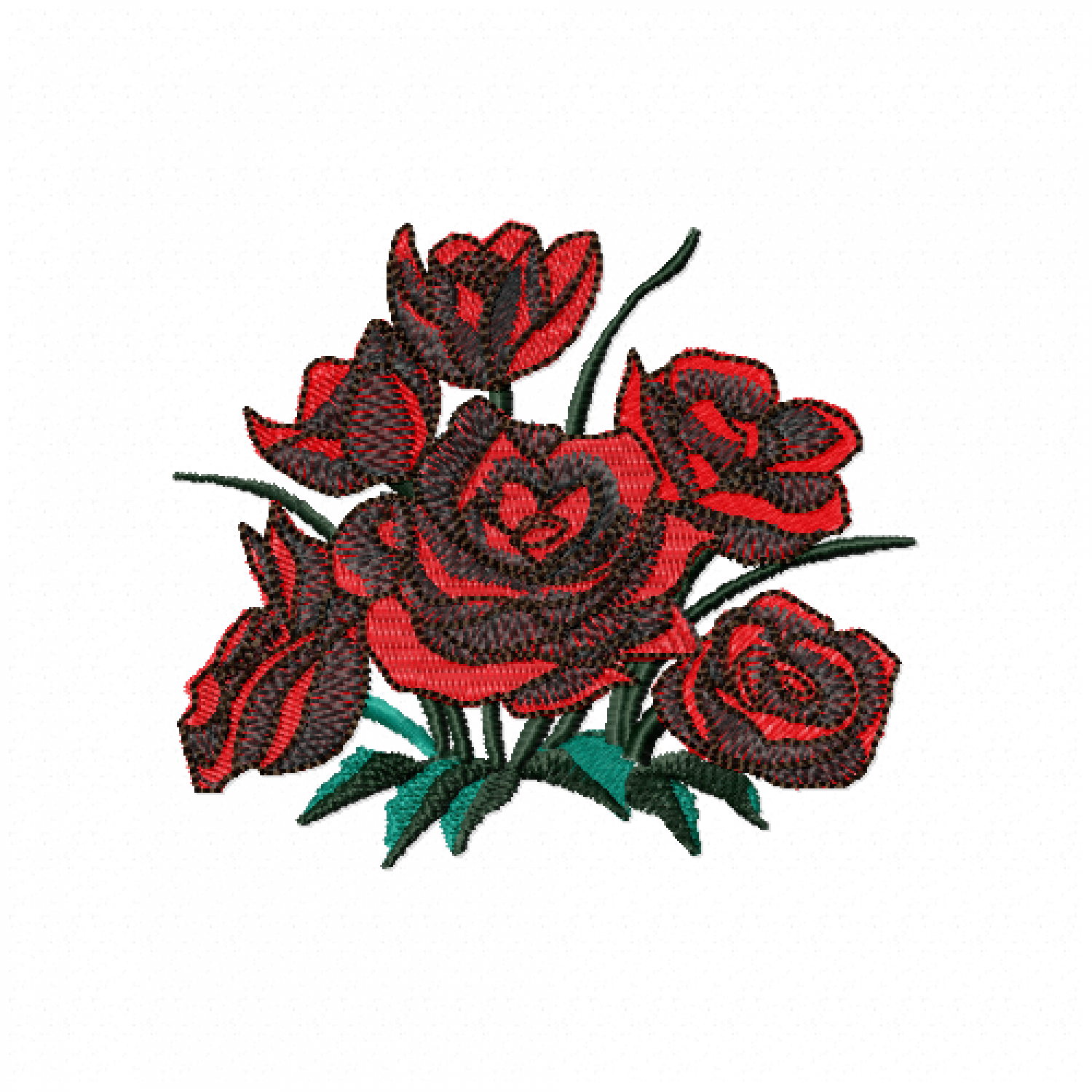 Rose Embroidery Design