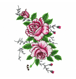 Rose Embroidery Design