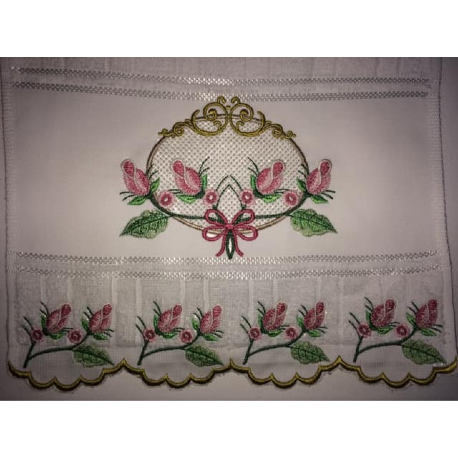 Cute Rose frame Embroidery 2 Designs