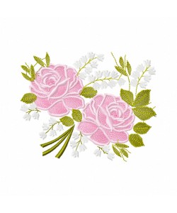 Cute Rose Free Embroidery Design