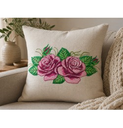 Roses Embroidery Design 5x7