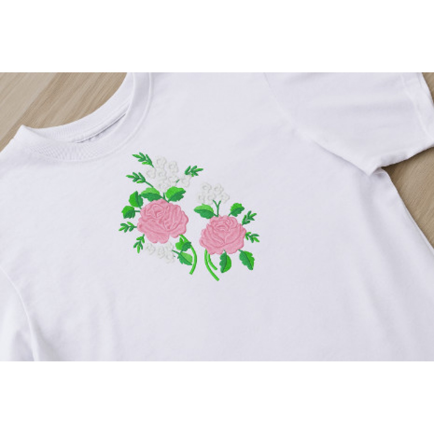 Free Cute Roses embroidery design 5X7