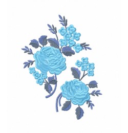 Roses embroidery design